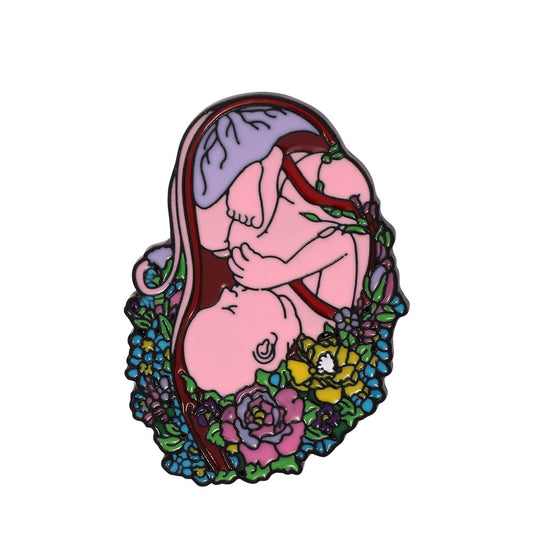 Embryo with Flowers Pin