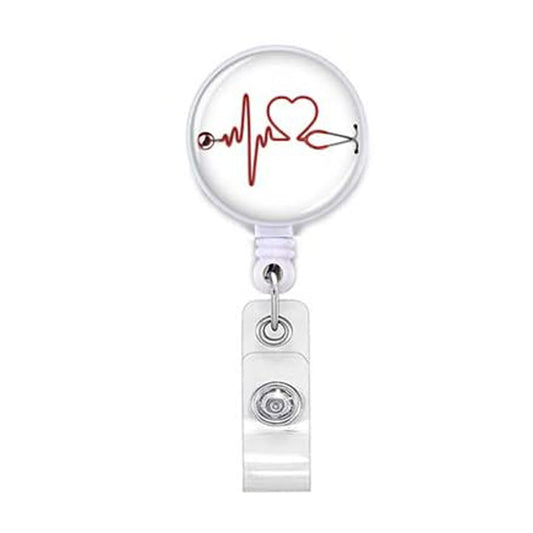 EKG Heart Stetho Cardholder
