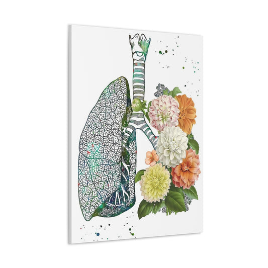 Lung Aesthetic Art Canvas