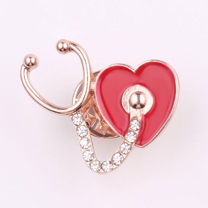 Stetho with Heart Pin