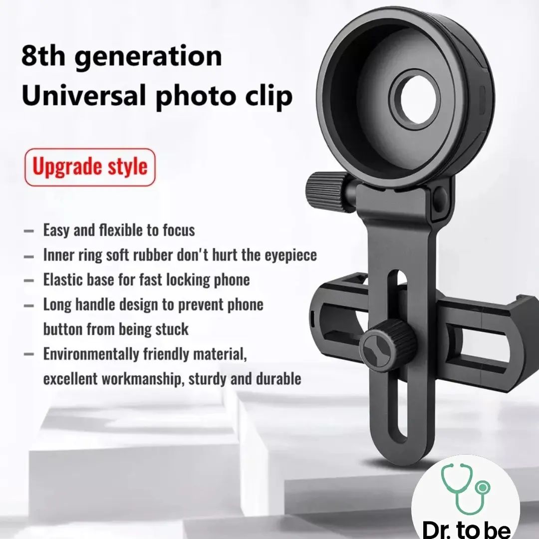 Cell phone holder to microscope - drtobe
