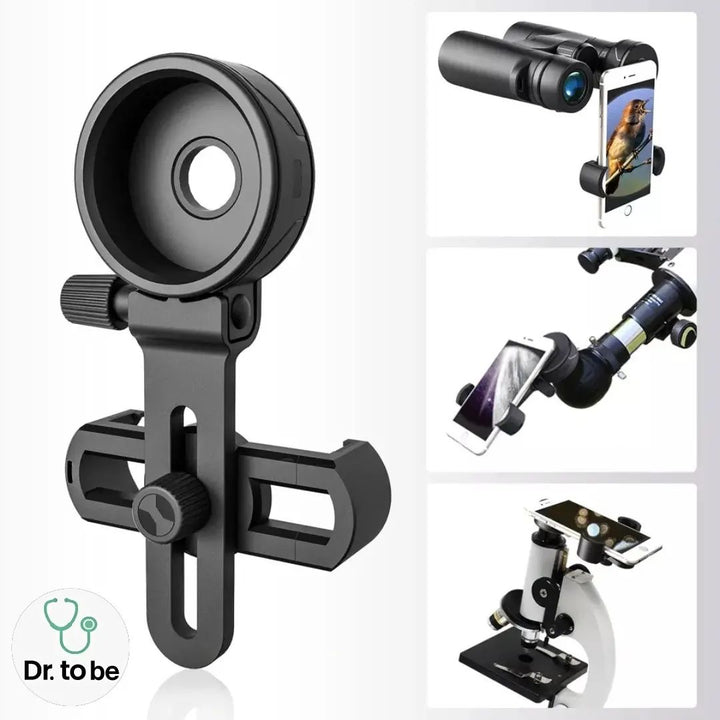 Cell phone holder to microscope - drtobe