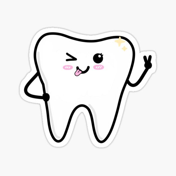 Cute Tooth Sticker - drtobe