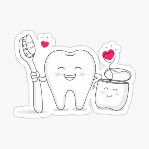 Dental Tooth Love Sticker - drtobe