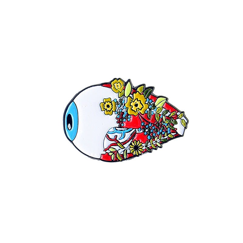 Eye with Flowers pin - drtobe