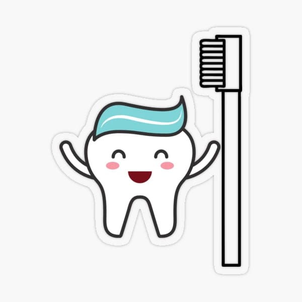 Happy Teeth Sticker - drtobe