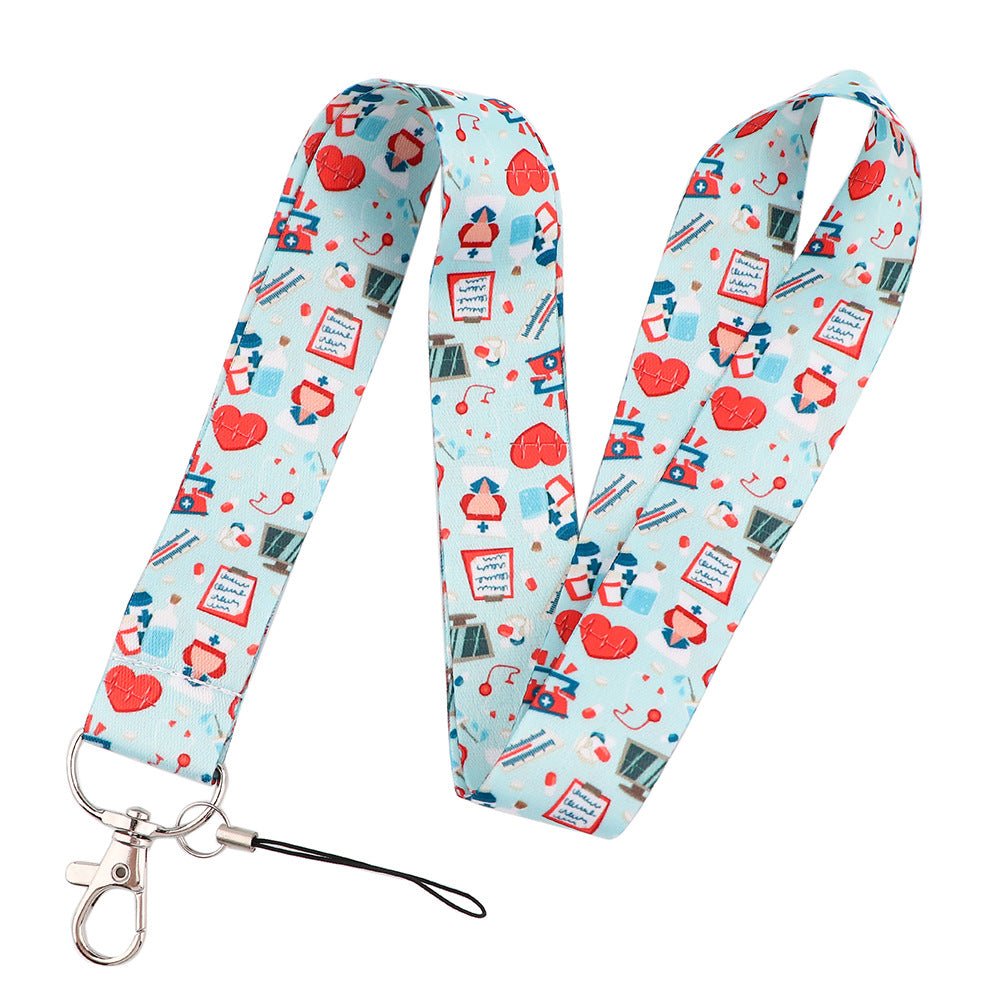 Light Blue Medical ID Lanyard - drtobe