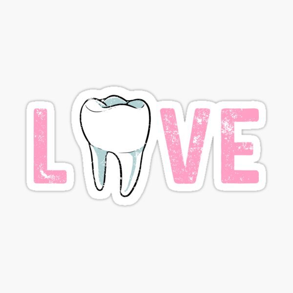 "LOVE" Tooth Sticker - drtobe