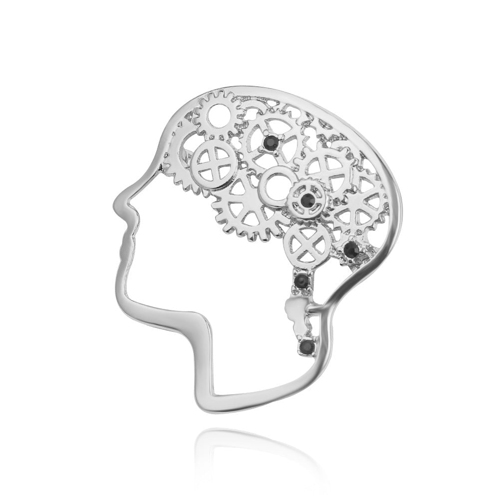 Mecahnical Brain Pin - drtobe