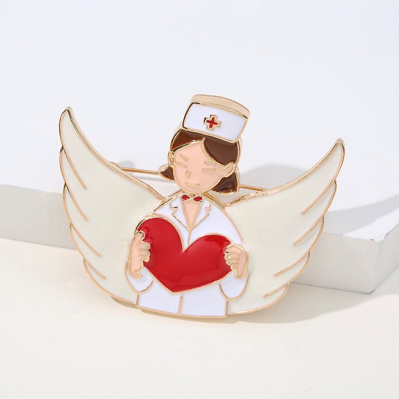 Nurse with Heart Pin - drtobe