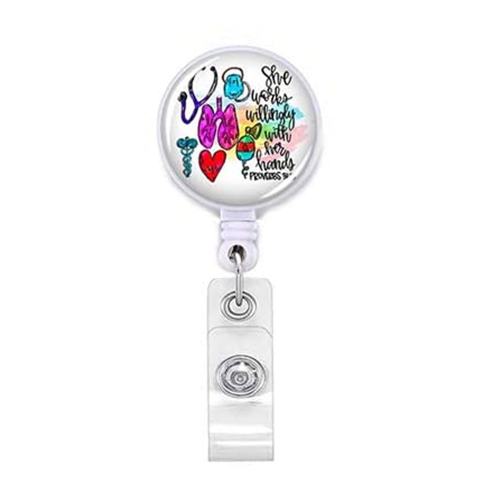 "She Works Willingly With her Hands" Cardholder - drtobe