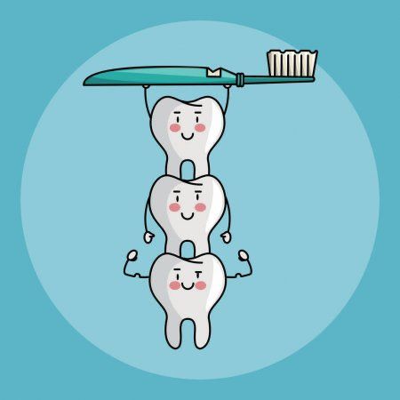 Strong Teeth Sticker - drtobe
