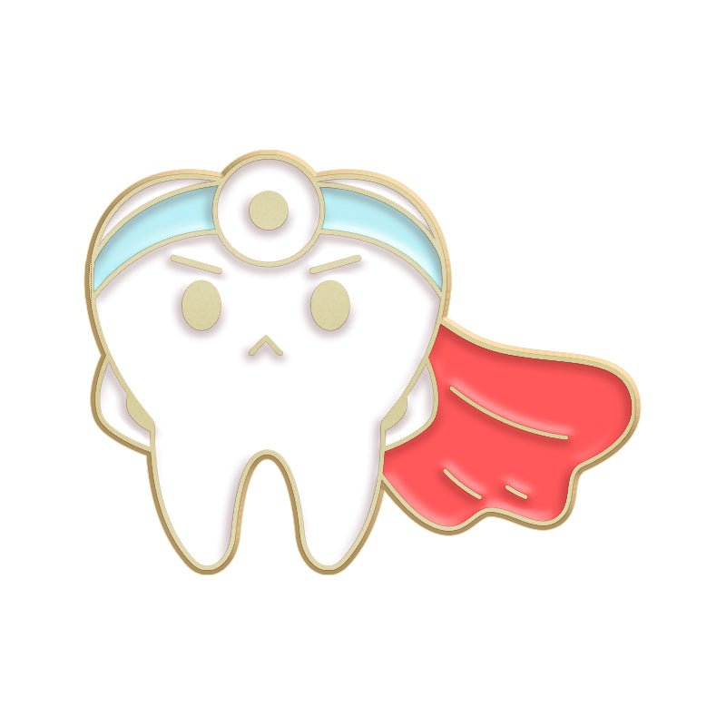 SuperHero Tooth Pin - drtobe