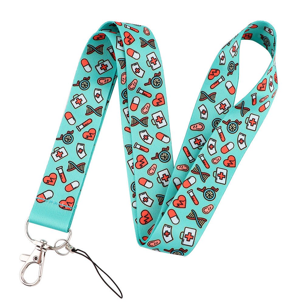Turquoise Medical ID Lanyard - drtobe