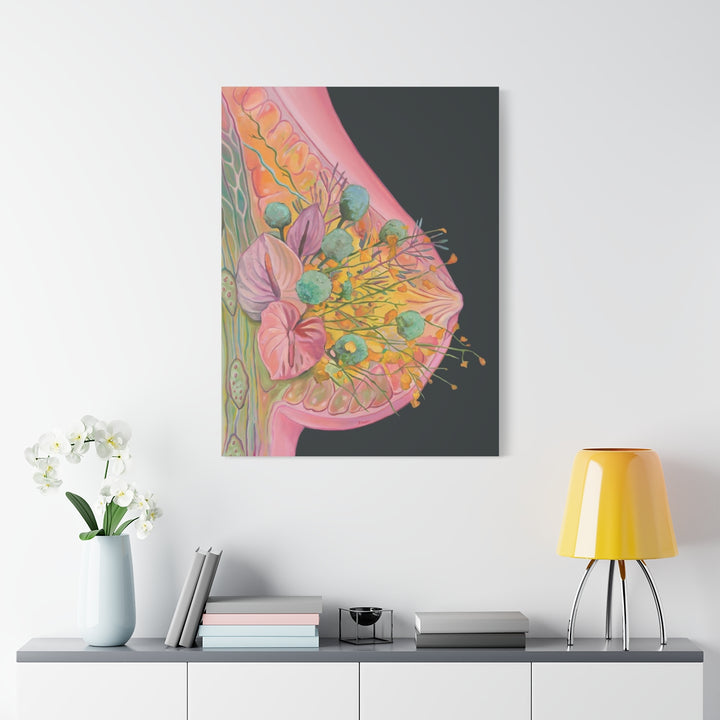 Human Breast Art Canvas