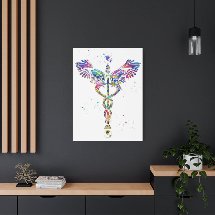 Caduceus Art Canvas