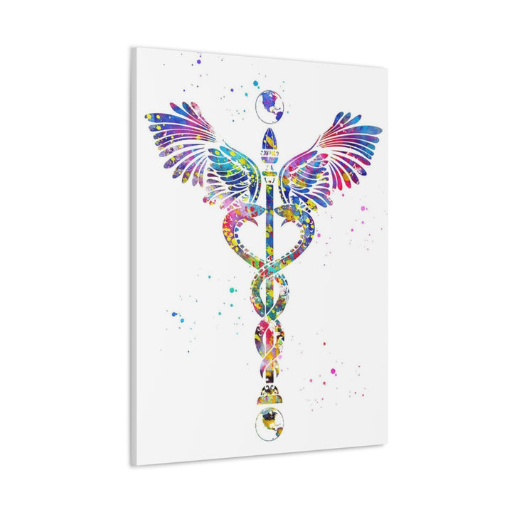 Caduceus Art Canvas