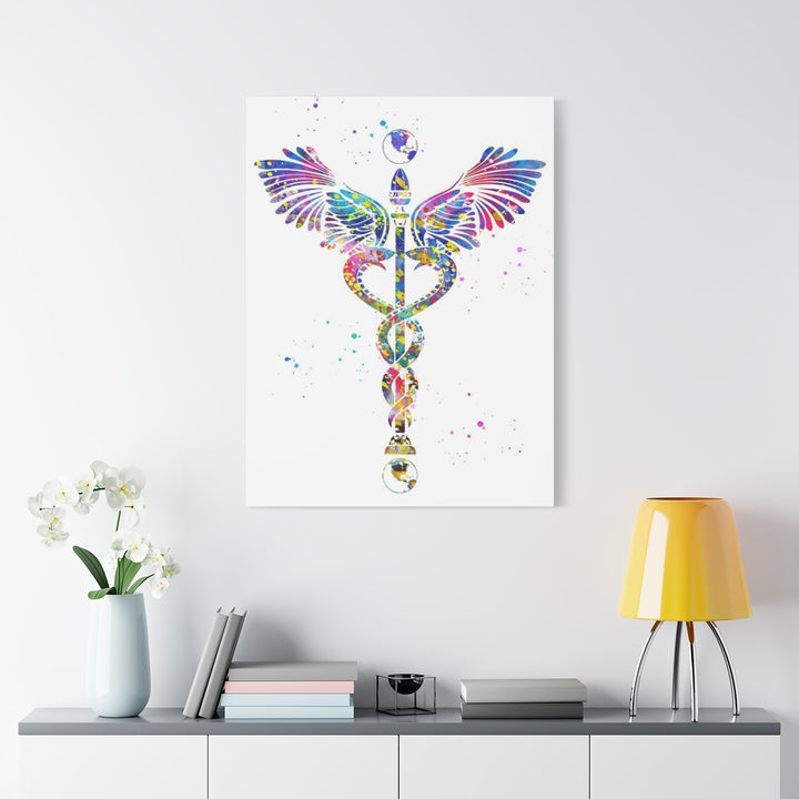 Caduceus Art Canvas