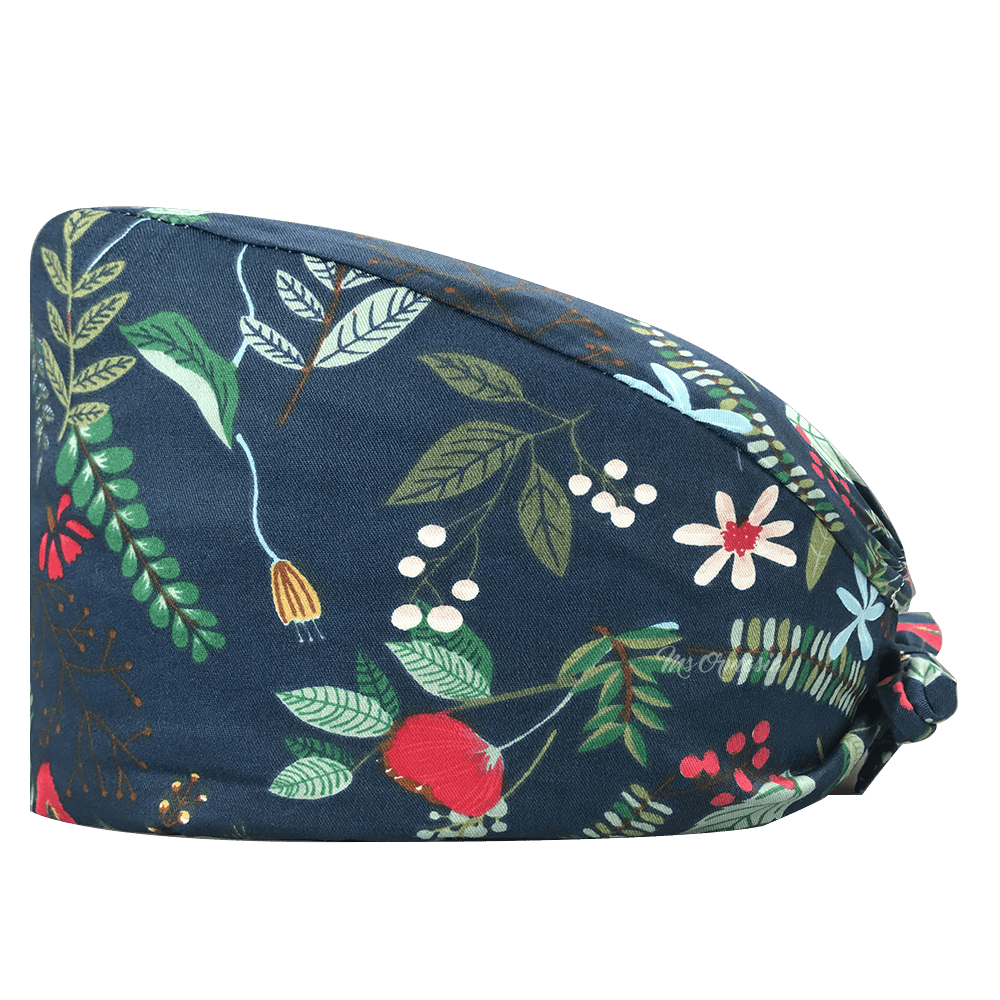 Flowers and Leaves Blue Cap - drtobe