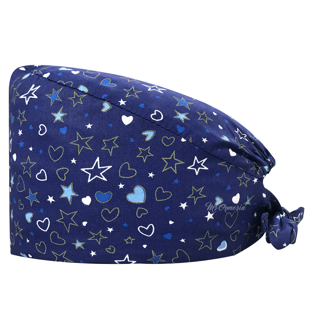Hearts and Stars Dark Blue Cap - drtobe