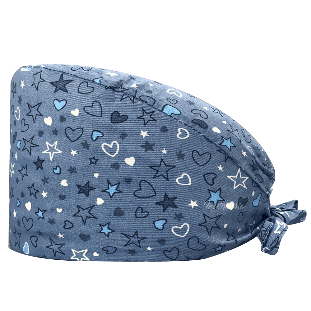 Hearts and Stars Light Blue Cap - drtobe