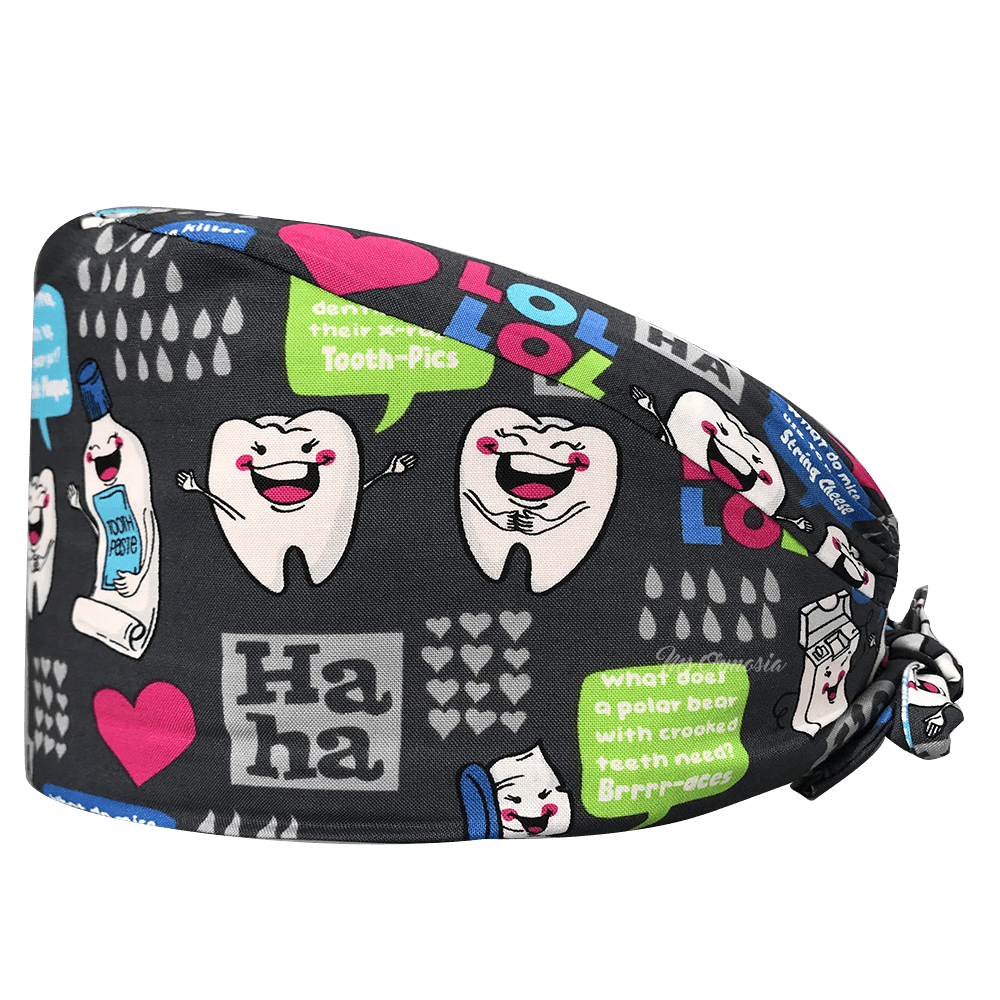 Laughing Teeth Grey Cap - drtobe