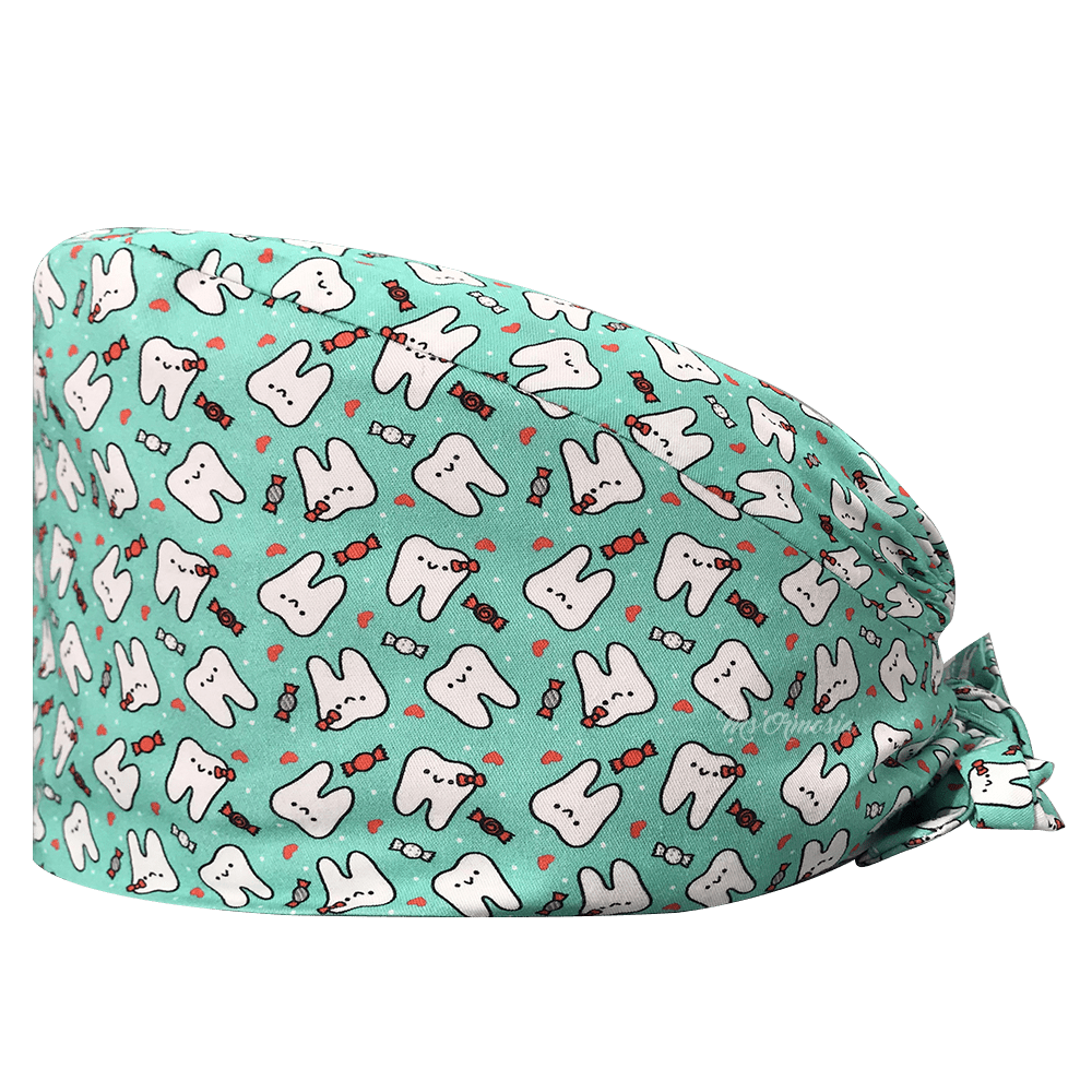 Teeth and Candy Green Cap - drtobe